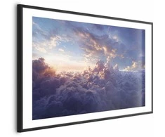 Artgeist Plakatas - Sun in Hiding: The Golden Face of the Sky Over the Cloudy Sea