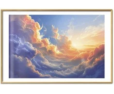 Artgeist Plakatas - Sunset Over a Cloudy Sea: A Wonderful Symphony of Colors