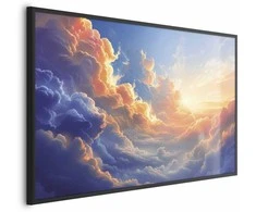 Artgeist Plakatas - Sunset Over a Cloudy Sea: A Wonderful Symphony of Colors
