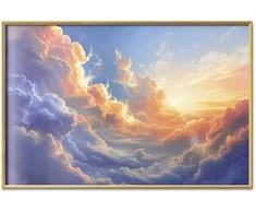 Artgeist Plakatas - Sunset Over a Cloudy Sea: A Wonderful Symphony of Colors