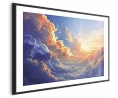Artgeist Plakatas - Sunset Over a Cloudy Sea: A Wonderful Symphony of Colors