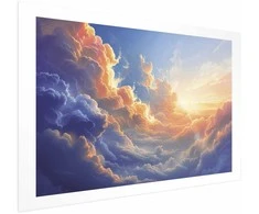 Artgeist Plakatas - Sunset Over a Cloudy Sea: A Wonderful Symphony of Colors