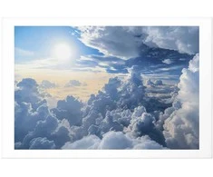 Artgeist Plakatas - Symphony of Light: Sun and Clouds Playing Together on a Beautiful Sky