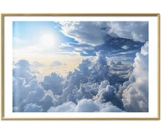 Artgeist Plakatas - Symphony of Light: Sun and Clouds Playing Together on a Beautiful Sky