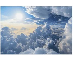 Artgeist Plakatas - Symphony of Light: Sun and Clouds Playing Together on a Beautiful Sky