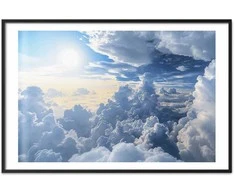 Artgeist Plakatas - Symphony of Light: Sun and Clouds Playing Together on a Beautiful Sky