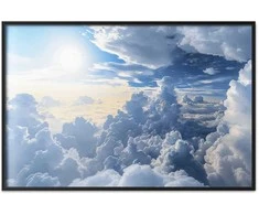 Artgeist Plakatas - Symphony of Light: Sun and Clouds Playing Together on a Beautiful Sky