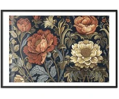 Artgeist Plakatas - Tapestry Large Retro Flowers