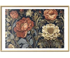 Artgeist Plakatas - Tapestry Large Retro Flowers