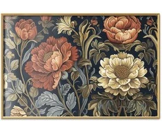 Artgeist Plakatas - Tapestry Large Retro Flowers