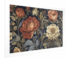 Artgeist Plakatas - Tapestry Large Retro Flowers