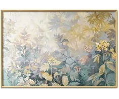 Artgeist Plakatas - Tapestry Pattern in Colorful Flowers