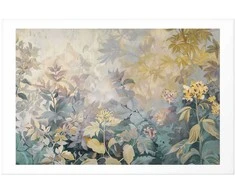 Artgeist Plakatas - Tapestry Pattern in Colorful Flowers