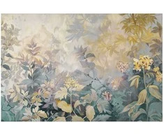 Artgeist Plakatas - Tapestry Pattern in Colorful Flowers