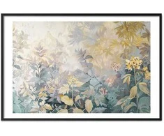Artgeist Plakatas - Tapestry Pattern in Colorful Flowers