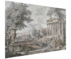 Artgeist Plakatas - Temple on the Hill - Greek Architecture in Muted Tones
