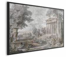Artgeist Plakatas - Temple on the Hill - Greek Architecture in Muted Tones