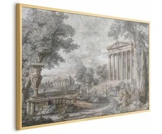 Artgeist Plakatas - Temple on the Hill - Greek Architecture in Muted Tones