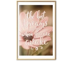 Artgeist Plakatas - The Best Dreams Happen When You Are Awake