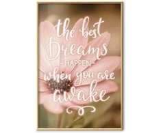 Artgeist Plakatas - The Best Dreams Happen When You Are Awake