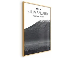 Artgeist Plakatas - The majestic Kilimanjaro mountain peak, crown of mountains, mountain landscape