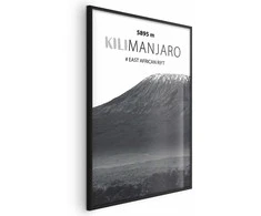 Artgeist Plakatas - The majestic Kilimanjaro mountain peak, crown of mountains, mountain landscape