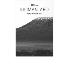 Artgeist Plakatas - The majestic Kilimanjaro mountain peak, crown of mountains, mountain landscape