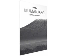 Artgeist Plakatas - The majestic Kilimanjaro mountain peak, crown of mountains, mountain landscape