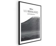 Artgeist Plakatas - The majestic Kilimanjaro mountain peak, crown of mountains, mountain landscape