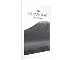 Artgeist Plakatas - The majestic Kilimanjaro mountain peak, crown of mountains, mountain landscape