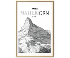 Artgeist Plakatas - The majestic Matterhorn mountain peak, crown of mountains, mountain landscape