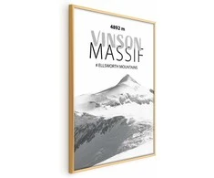 Artgeist Plakatas - The majestic Vinson Massif mountain peak, crown of mountains, mountain landscape