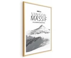 Artgeist Plakatas - The majestic Vinson Massif mountain peak, crown of mountains, mountain landscape