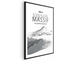 Artgeist Plakatas - The majestic Vinson Massif mountain peak, crown of mountains, mountain landscape