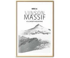Artgeist Plakatas - The majestic Vinson Massif mountain peak, crown of mountains, mountain landscape