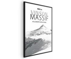 Artgeist Plakatas - The majestic Vinson Massif mountain peak, crown of mountains, mountain landscape