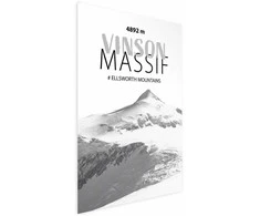 Artgeist Plakatas - The majestic Vinson Massif mountain peak, crown of mountains, mountain landscape