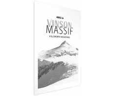 Artgeist Plakatas - The majestic Vinson Massif mountain peak, crown of mountains, mountain landscape