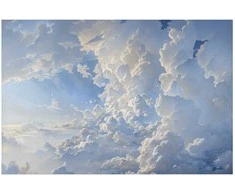 Artgeist Plakatas - The Sun Revealing Cloud Secrets: Spectacular Sky Images