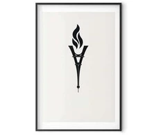 Artgeist Plakatas - Torch Shaped Like the Eiffel Tower