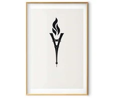 Artgeist Plakatas - Torch Shaped Like the Eiffel Tower