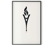 Artgeist Plakatas - Torch Shaped Like the Eiffel Tower