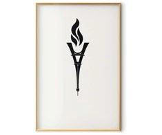 Artgeist Plakatas - Torch Shaped Like the Eiffel Tower