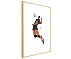 Artgeist Plakatas - Volleyball Player on a Light Background - Illustration