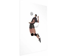 Artgeist Plakatas - Volleyball Player on a Light Background - Illustration