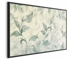 Artgeist Plakatas - Watercolor Žalias-rusvai gelsvas Leaves
