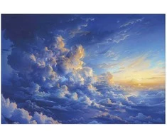 Artgeist Plakatas - When the Sky Becomes Canvas: A Masterpiece of Nature in the Clouds