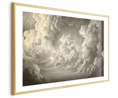 Artgeist Plakatas - Whisper of Illuminated Clouds: Soft Light Play in the Sky Theater