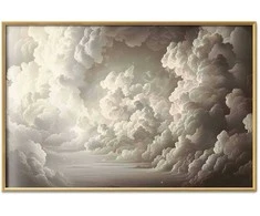 Artgeist Plakatas - Whisper of Illuminated Clouds: Soft Light Play in the Sky Theater