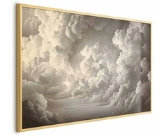 Artgeist Plakatas - Whisper of Illuminated Clouds: Soft Light Play in the Sky Theater